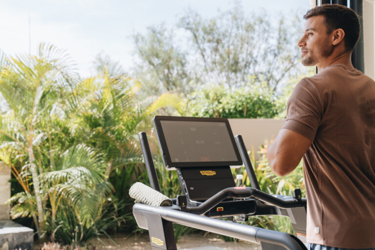 Guy on a treadmill